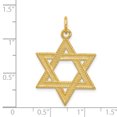 thumbnail image 2 of 925 Sterling Silver 24k Gold-Plated Star of David Shaped Pendant, 2 of 2