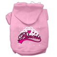 thumbnail image 1 of I'm A Princess Screen Print Pet Hoodies Light Pink Size Med (12), 1 of 1