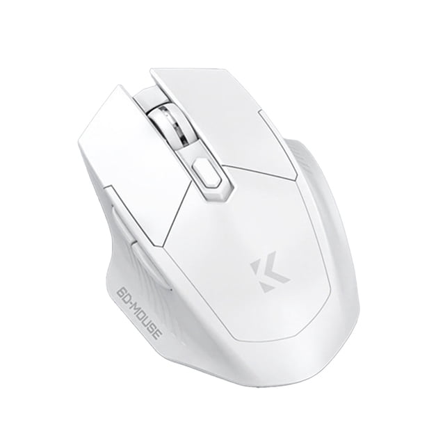 White Wireless Bluetooth Mouse Dual Mode 1600 Dpi Adjustable Ergonomic Computer Mouse With Type C Fast Charging For Laptop Pc Office