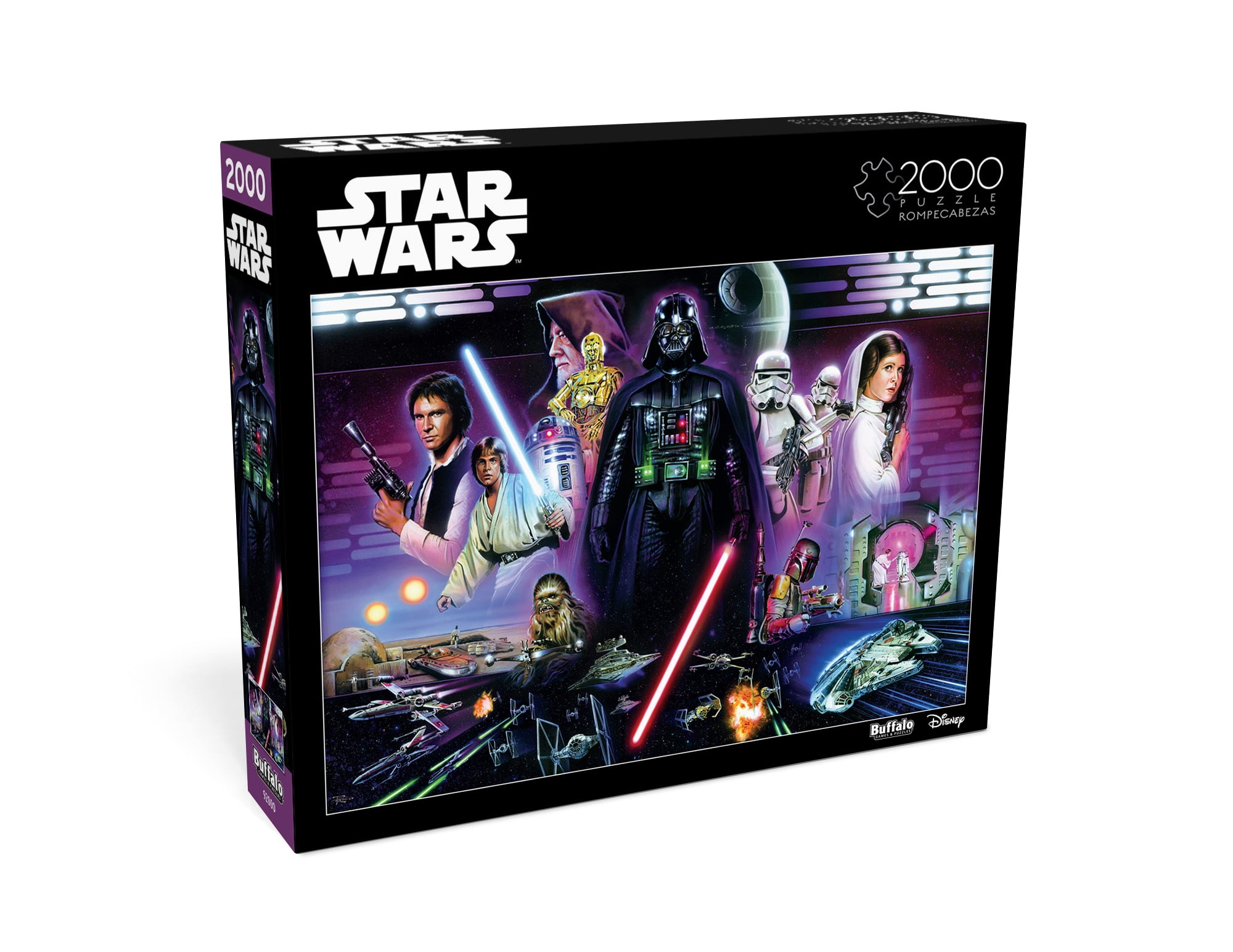 Buffalo Games Star Wars - Ne sous-estimez pas la Force, puzzle en bois de 2000 pièces interconnectées pour les adultes de 14 ans et plus.