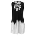 thumbnail image 3 of Kcodviy Robe Maxi d'Été Décontractée Sans Manches pour Femme, Robe d'Été à Imprimé Floral, Ample, de Plage, Nuisette, Robe Midi, Mini-Robe, 3 of 4