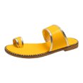 thumbnail image 1 of Women 2025 Casual Adjustable Hook Loop Sandals Summer Open Toe Slides Sandals Flat Sandal, 1 of 5