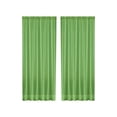 thumbnail image 2 of ZENGHUIJ Voilages en Polyester à Double Cordon de Couleur Unie Semi-Transparents Rideaux Style Poche pour Tringle Rideaux Semi-Transparents, 2 of 6