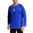 thumbnail image 2 of Men's Long Sleeve Active Rashguard Shirts Solid Workout Top Sports Tee UPF 50+, 2 of 6