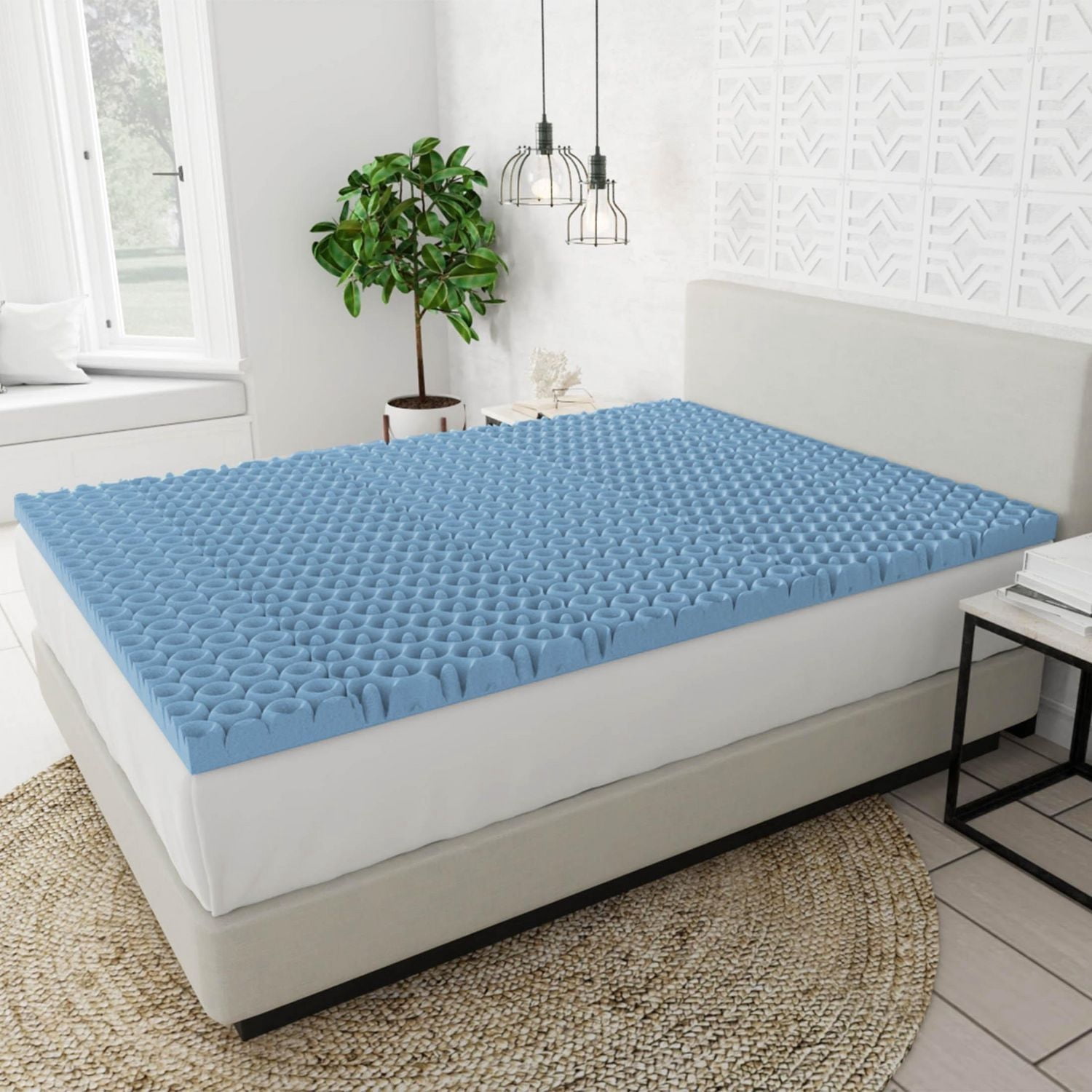 Surmatelas en mousse à mémoire zonée de mousse à mémoire AcuRelief de 5 cm Dream SerenityMD