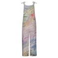 thumbnail image 3 of Birdeem Women Ladies Printed Summer Sleeveless Backless Loose Long Playsuits Rompers Jumpsuit, 3 of 6