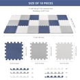 thumbnail image 2 of Baby Play Mat Assembled Size 71.46" x 31.42", 18 pcs Puzzle EVA Foam Playmat Exercise Crawling Floor Mats 1.62 Sqm Coverage Interlocking Floor Tiles, 0.39" Thin, 2 of 7