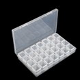 thumbnail image 4 of Gospire Small 28 Grids Box Clear Plastic Jewelry Craft Storage Container Painting Embroidery Diy Art Craft Accessory Organizer Case (Colorful), Storage Case, 4 of 4