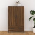 thumbnail image 1 of vidaXL Highboard Brown Oak 70x31x115 cm Engineered Wood, 1 of 5