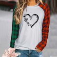 thumbnail image 1 of Nouveaux Hauts pour Femmes 2023 Mode Col Rond Manches Longues T-Shirt Grande Taille Automne Imprimé Blouse Ample Hauts Chemise Manches Longues pour Femmes, 1 of 5
