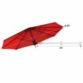 thumbnail image 2 of Patiojoy Parasol Déporté Mural de 8 Pi pour Patio, Inclinable Réglable, Pare-Soleil, Bourgogne, 2 of 5
