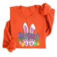 thumbnail image 1 of EGNMCR Easter T-shirt Imprimé T-Shirts Graphiques pour Femmes T-Shirts pour Femmes T-shirt à Col Rond pour Femmes Easter Imprimé Haut à Manches Longues Chandails T-Shirts pour Femmes, 1 of 4