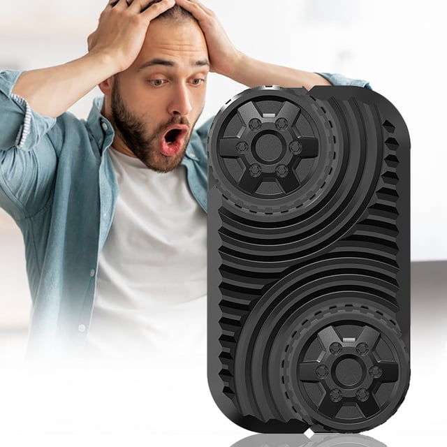 HOZADOIE Stress Fer Anti - Essentiels Maison Roue Roulante Carte Poussée Infinie Paume Stress Est Cool