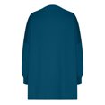thumbnail image 4 of Penkiiy Chandails Molletonnés Surdimensionnés pour Femmes, Chandails à Capuchon à Col Rond, Tenues d'Automne et d'Hiver, Chandails à Enfiler, Vêtements, Mode, TG, Bleu Foncé, 4 of 5