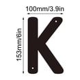 thumbnail image 2 of 3D Iron Art Letter House Number Sign with Screws Decorative Metal Alphabet Letters for Home Address Numbers,Garden Decor,Shop Sign, que Industrial Style,26 English Letters for DIY Wall Display, 2 of 5