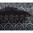 thumbnail image 4 of oneOone Viscose Chiffon Fabric Leaves & Floral Block Print Fabric BTY 42 Inch Wide, 4 of 4