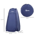 thumbnail image 3 of Outsunny Tente de Douche Pop-Up pour Camping et Plage en Plein Air, Bleu Marine, 3 of 10