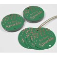 thumbnail image 4 of Inkdotpot Pack Of 100 Let Love Sparkle Wedding Favor Paper Tags Craft Real Rose Gold Foil Hang Tags, 4 of 6