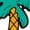 Palm Tree, variant on Jetstream® Identification Luggage Tag, Travel ID tag