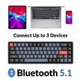 thumbnail image 3 of Keychron K6 Pro Wireless Custom Mechanical Keyboard QMK/Launcher Programmable Macro Hot-Swappable Keychron K Pro Red Switch 65% Layout Aluminum RGB Backlit Office Keyboard for Mac Windows Linux, 3 of 5
