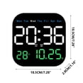 thumbnail image 2 of EGNMCR Multifunctional Clock LED Electronic Clock Living Room Fresh Wall Clock Can Be Hung Or Stand Use Clock Multi function Alarm Clock, 2 of 2