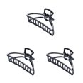 thumbnail image 1 of maskred Fashion Claw Clips Large Simple Style Handy Simple Style Sturdy Exquisite Accessories Barrettes for Women Dark Black/Arc 3Set, 1 of 6