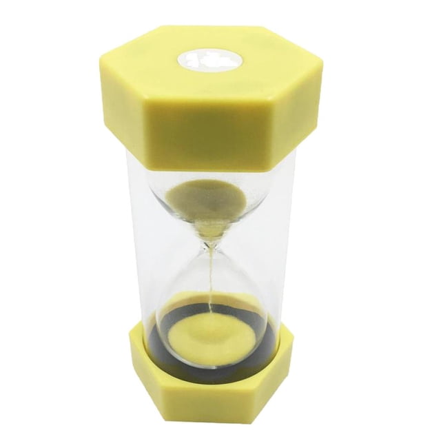 Abbracc Plastic Hourglass Sand Timer Hourglass Sand Clock Timer 2 Minutes-Yellow