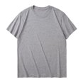 thumbnail image 1 of Pisexur T Shirts for Man , Hommes Couleur Unie Mode Décontractée Ventilée Col Rond Exercice Manches Courtes Haut Gris, Chemises de Golf Hommes & Chemises Hommes, 1 of 4