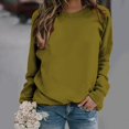 thumbnail image 2 of Sweat-shirts Décontractés à Col Rond à Manches Longues Coupe Ample Pull-Overs Doux Automne Vêtements de Mode, 2 of 5