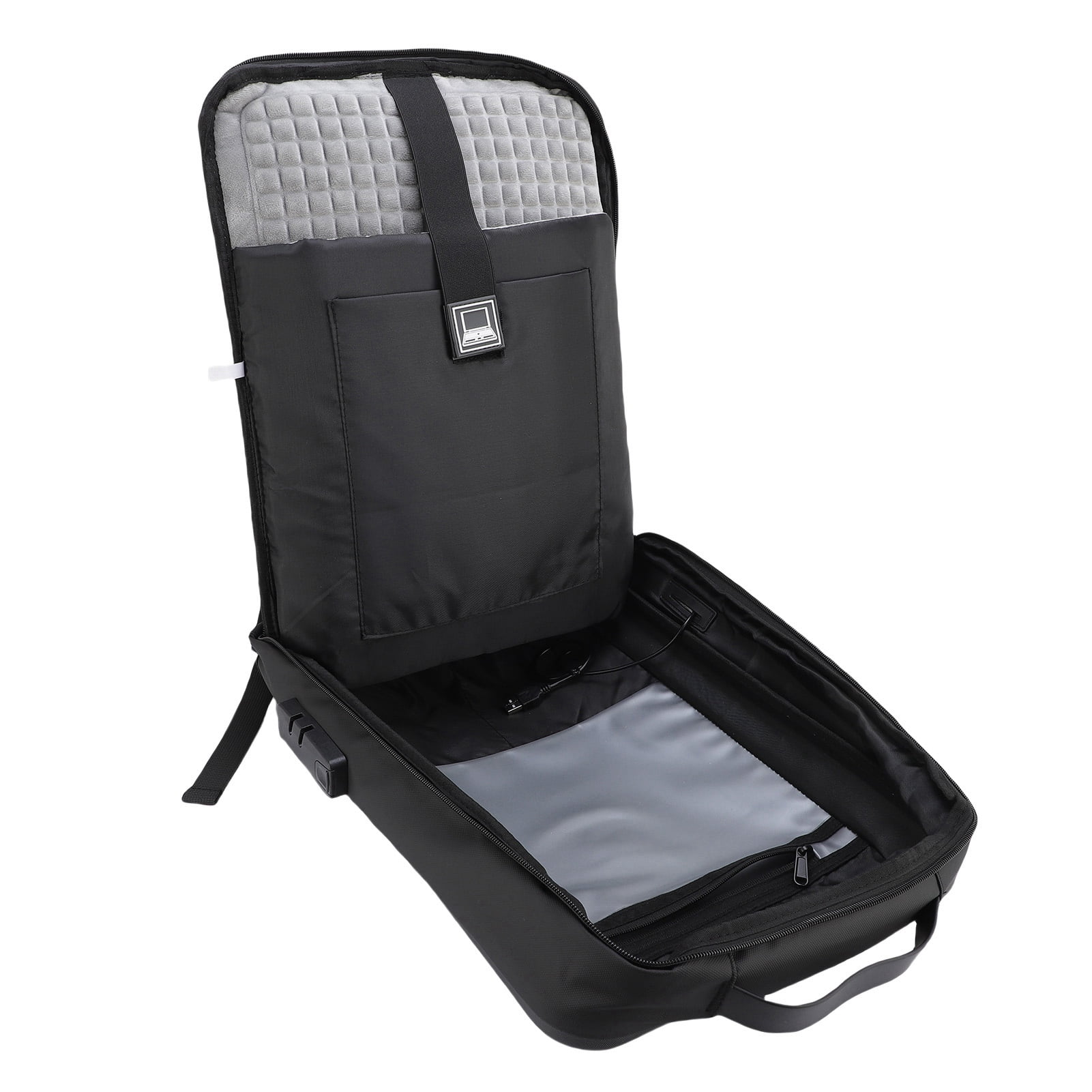 Laptop Backpack for Men, Anti Theft Hard Shell Laptop Backpack with Password for Laptops Up to 15.6 Inch, Laptop Bag Computer Backpack with USB Charging Port for Business Travel