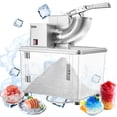 thumbnail image 1 of VEVOR Commercial Ice Crusher 661LBS/H Electric Snow Cone Maker Shaved Ice Silver, 1 of 9
