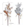 thumbnail image 2 of Christmas Pinecone And Berries Pick With Ribbon  - Set of 6, 2 of 3