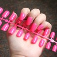 thumbnail image 1 of EGNMCR Press on Nails Long Nails Fake Nail Patch Rectangular Color Nail Art 24PC Nail stickers, 1 of 1