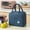 Navy, variant on Custom Portable Cute Design Women Kids Insulated Lunch Bento Thickened Thermal Insulation Cooler Bag Washable Lunch Bags for Men Six Pack Insert Women's Lunch Bag with Shoulder Strap Work Bags for