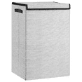 thumbnail image 1 of Bouclair Black And White Foldable Hamper Large, 1 of 6