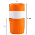 thumbnail image 3 of Citrus Juicer Hand Press Portable Orange (Orange and White), 3 of 10