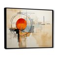 thumbnail image 2 of Designart Abstract Suprematism Oversized framed wall art decor, Abstract Suprematism framed wall Art, Brown Suprematism Geometric Euphony I , Orange Modern black framed wall art, black frame, 2 of 5