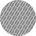 thumbnail image 1 of Ahgly Company Tapis Rond Lavable en Machine Intérieur Transitionnel Gris Fumé, 8 Pieds Rond, 1 of 7
