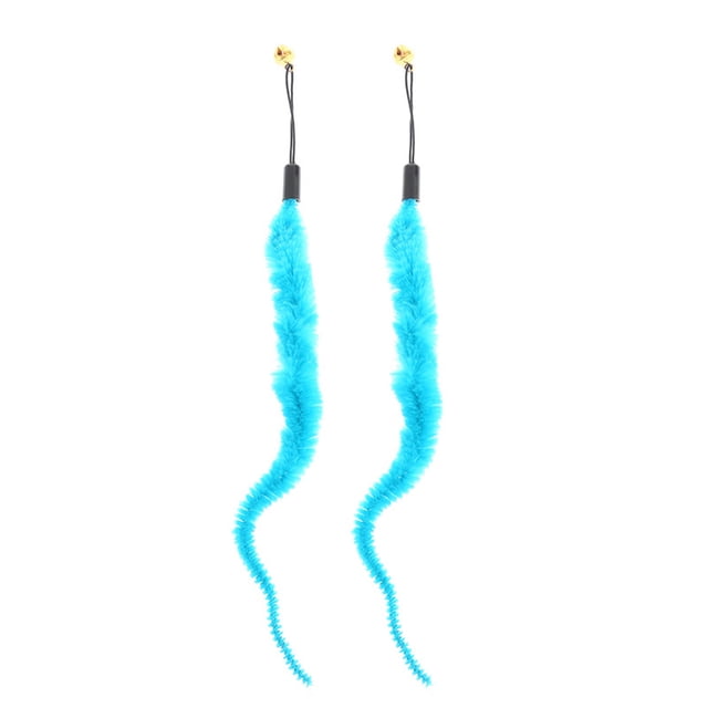 2 - Piece Replacement Head Set for Cat Teasing Stick - Kitty Plush Toy Fishing Rod
