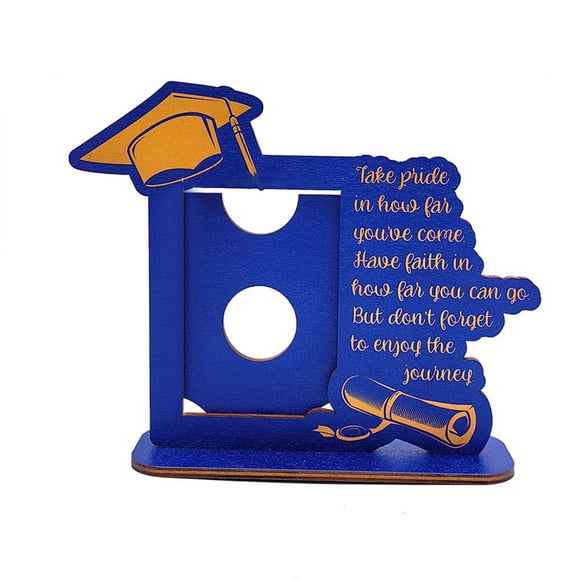kjfeif Clearance 2025 Graduation Picture Frame Class of 2025 Black Wooden Graduation Photo Frame As Preschool High School College Graduation Gifts Tabletop Display(Blue Black Wooden)