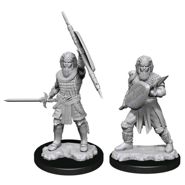 Dungeons & Dragons les Merveilleuses Miniatures Non Peintes de Nolzur : Human Fighter (Homme)