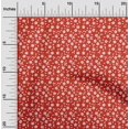 thumbnail image 2 of oneOone Rayon Red Fabric Floral Craft Projects Decor Fabric Printed By The Yard 56 Inch Wide, 2 of 4
