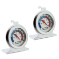 thumbnail image 1 of 2 Pcs Refrigerator Thermometer 20℃-20℃/-20℉-80℉ Fridge Analog Thermometer Large Dial with Red Indicator Thermometer, 1 of 7