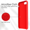 thumbnail image 3 of Étui en Gel de Silicone Liquide, Doublure en Microfibre Douce, Coussin Compatible avec iPhone 8/ iPhone 7 Rouge, 3 of 6