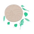thumbnail image 3 of 17 Grid Leaf Shape Mold DIY Heats-resistant Simulation Non-stick Cute Candle Hand Wash Cake Mousse Baking Mould Pink, 3 of 6