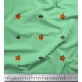 thumbnail image 2 of Soimoi Green Crepe Silk Fabric Butidar Jamdani Decor Fabric Printed Yard 42 Inch Wide, 2 of 2
