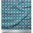 thumbnail image 1 of Soimoi Polyester Crepe Fabric Flower Artistic Print Sewing Fabric Yard 42 Inch Wide, 1 of 3