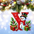 thumbnail image 4 of Bdday 26 Letters Christmas Tree Decoration Pendant Christmas Tree Ornaments Personalized DIY Christmas Ornaments Christmas Decoration Xmas Tree Hanging Decor Feature, 4 of 4