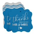 thumbnail image 3 of Inkdotpot Pack Of 100 Real Silver Foil Bracket Shape Paper Tags Thanks From The New Wedding Favor Hang Tags, 3 of 7