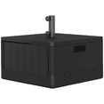 thumbnail image 1 of Outsunny Fillable Patio Umbrella Base Umbrella Stand with Wheels, Black, 1 of 10